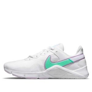 Women’s Nike Essential 2 white/green glow- violet shock blanc/choc Size 10